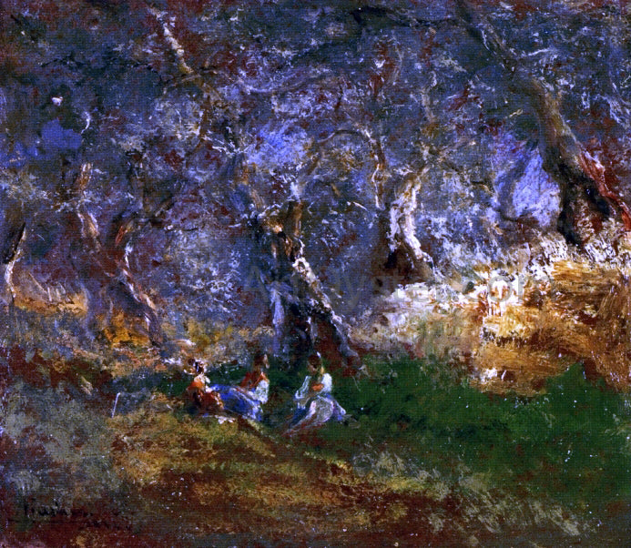 Pompeo Mariani Olive Trees in Bordigera - Canvas Print