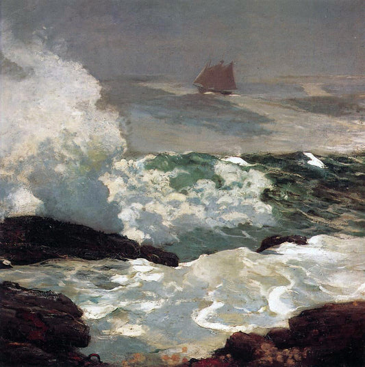 Winslow Homer On a Lee Shore - Canvas Print