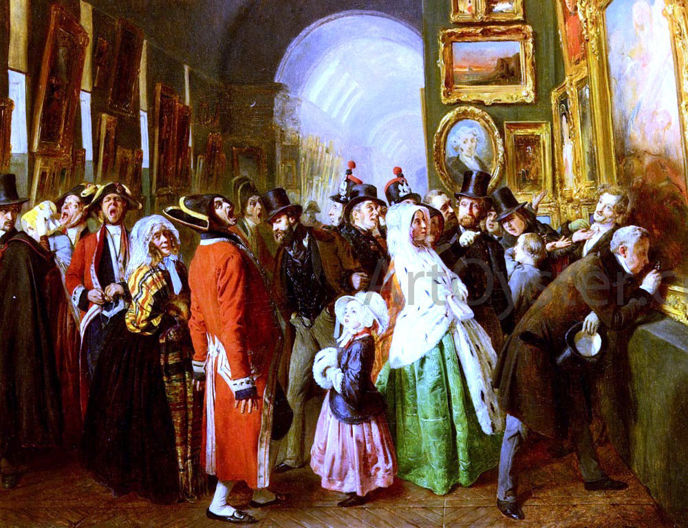 Francois-Auguste Biard On Ferme - Canvas Print