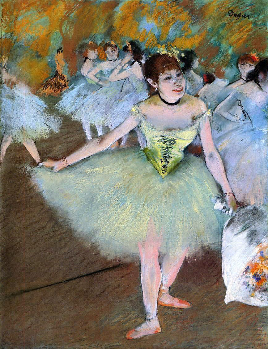 Edgar Degas On Stage - Canvas Print
