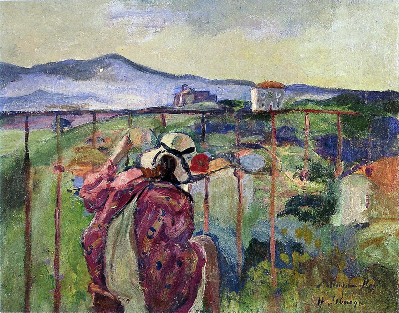 Henri Lebasque On the Balcony - Canvas Print