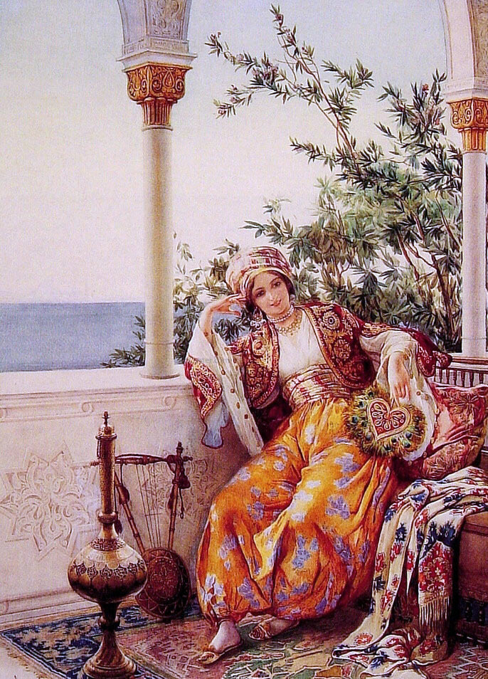 Amedeo Momo Simonetti On the Balcony - Canvas Print