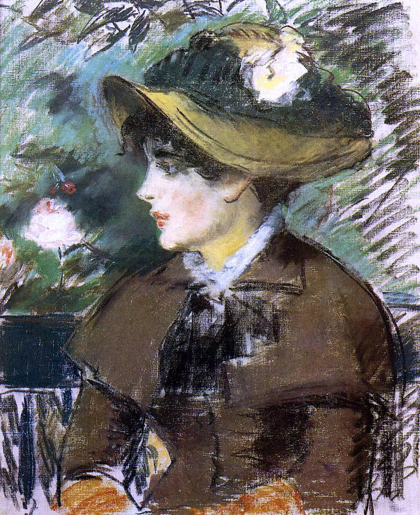 Edouard Manet On the Bench - Canvas Print