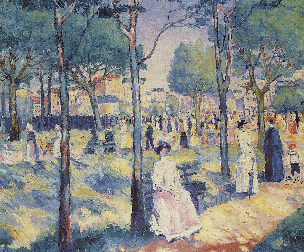 Kazimir Malevich On the Boulevard - Canvas Print
