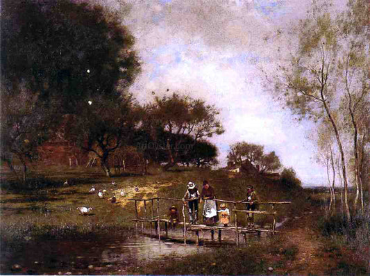 Alfred Cornelius Howland On the Bridge - Canvas Print