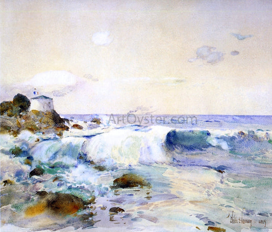 Frederick Childe Hassam On the Brittany Coast - Canvas Print
