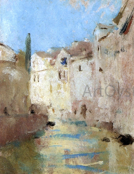 Charles Webster Hawthorne On the Canal - Canvas Print