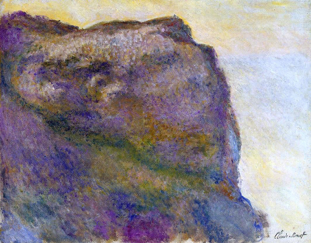 Claude Oscar Monet On the Cliff at Petit Ailly - Canvas Print