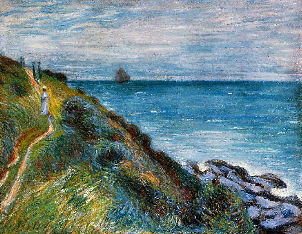 Alfred Sisley On the Cliffs, Langland Bay, Wales - Canvas Print