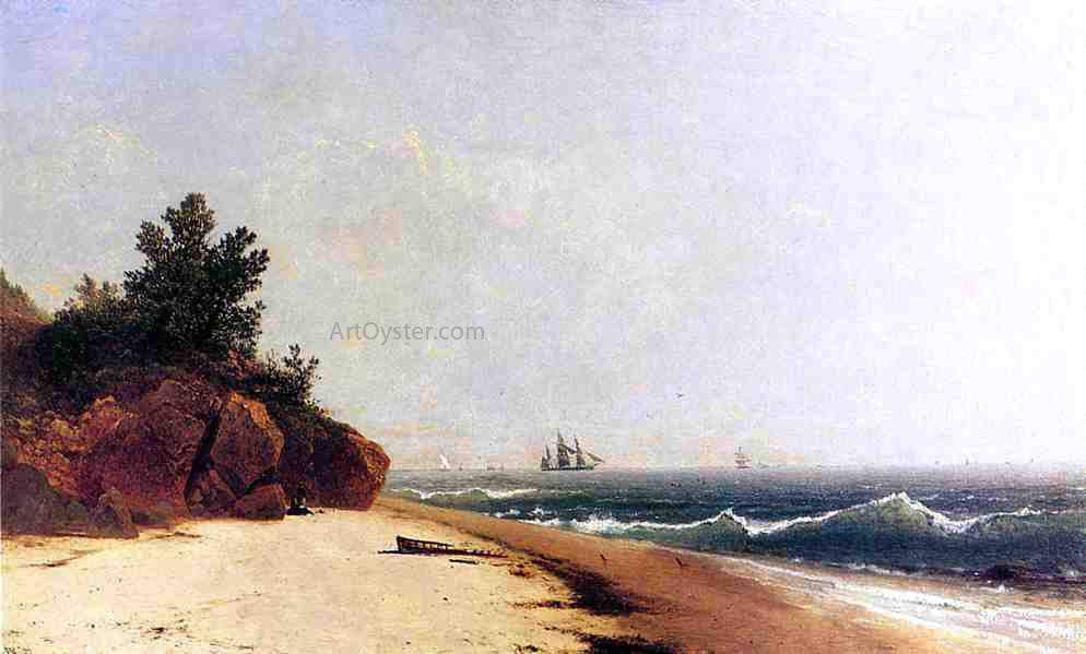 John Frederick Kensett On the Coast, Beverly Shore, Massachusetts - Canvas Print
