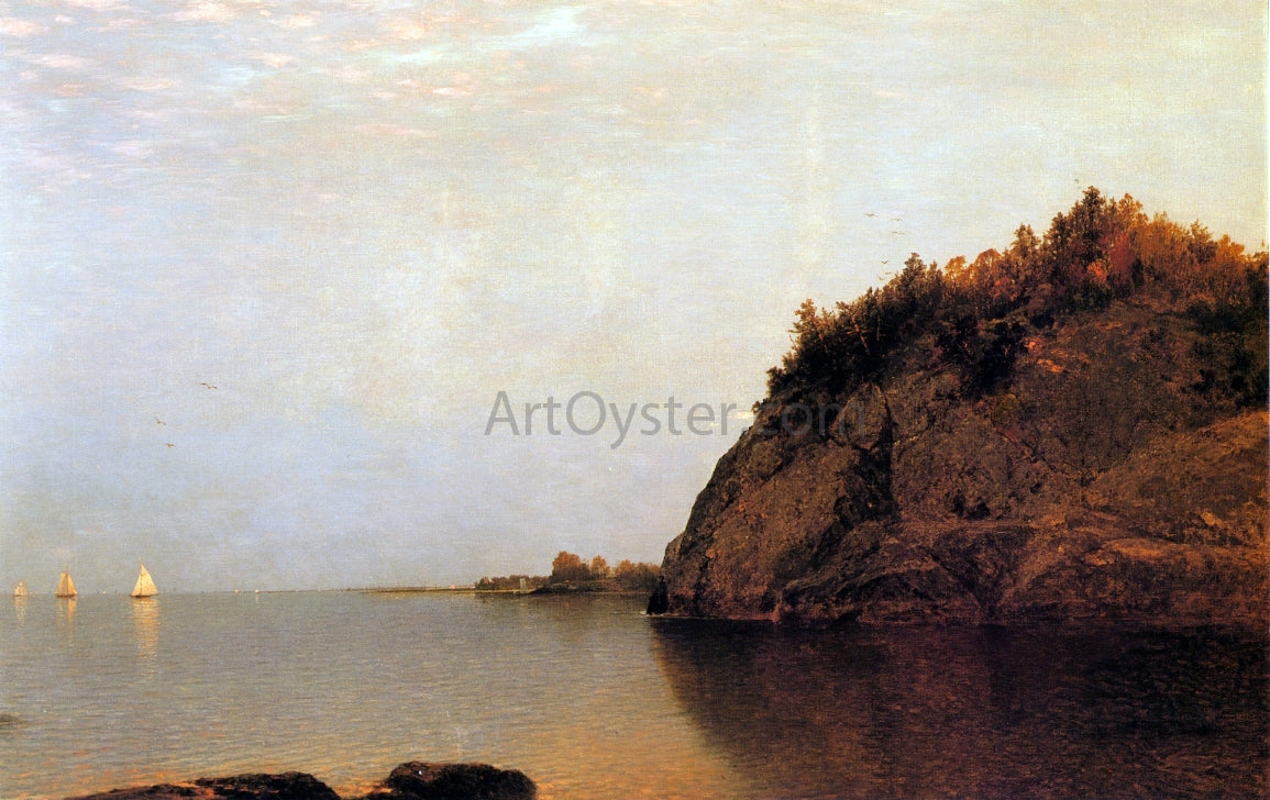 John Frederick Kensett On the Connecticut Shore - Canvas Print