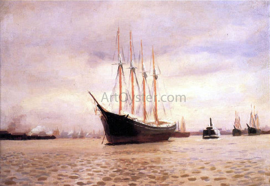 Thomas Pollock Anschutz On the Delaware at Tacony - Canvas Print