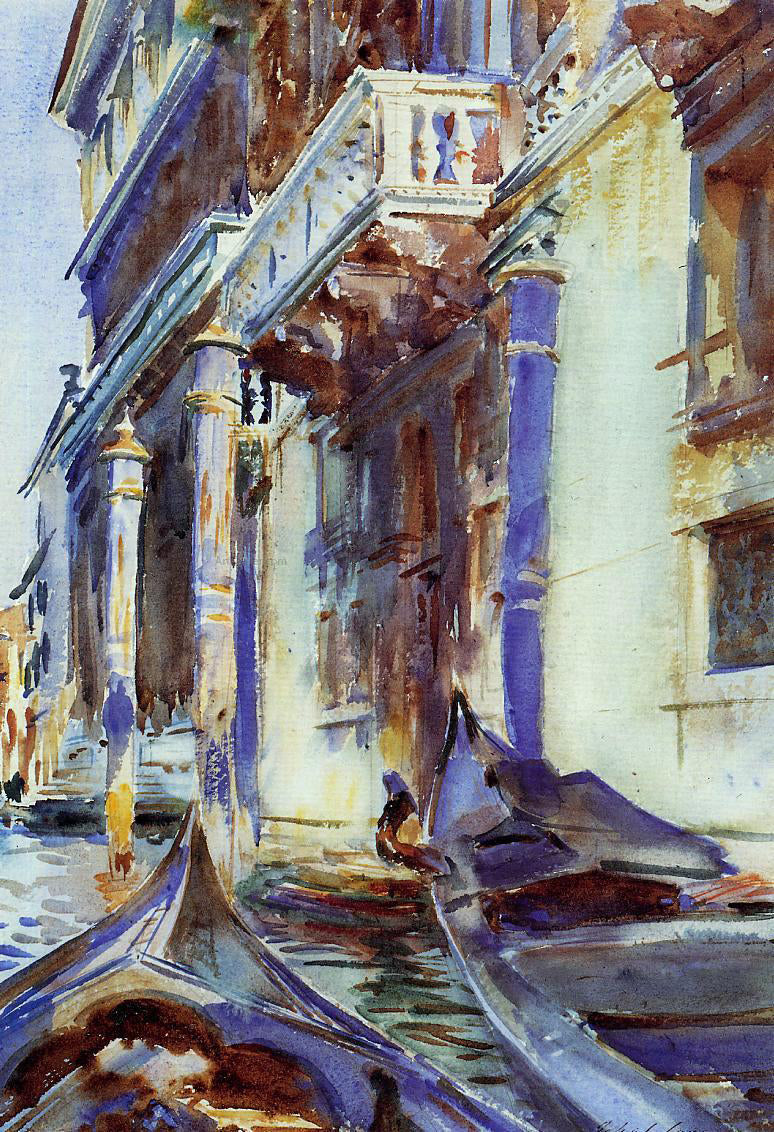 John Singer Sargent On the Grand Canal - Canvas Print