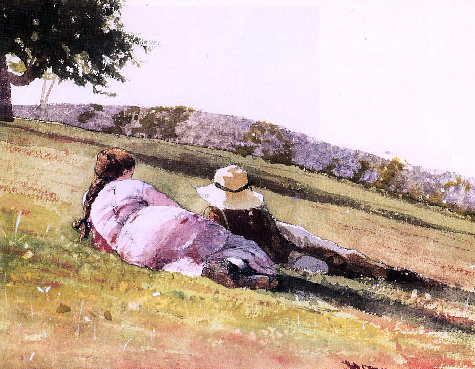 Winslow Homer On the Hill - Canvas Print