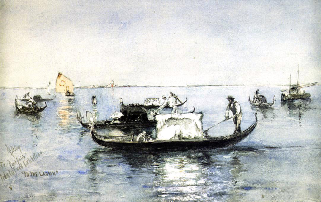 Robert Frederick Blum On the Lagoon, Venice - Canvas Print