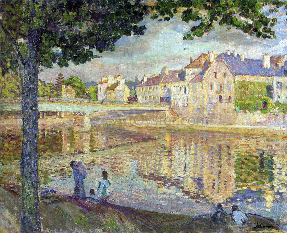 Henri Lebasque On the Marne River - Canvas Print