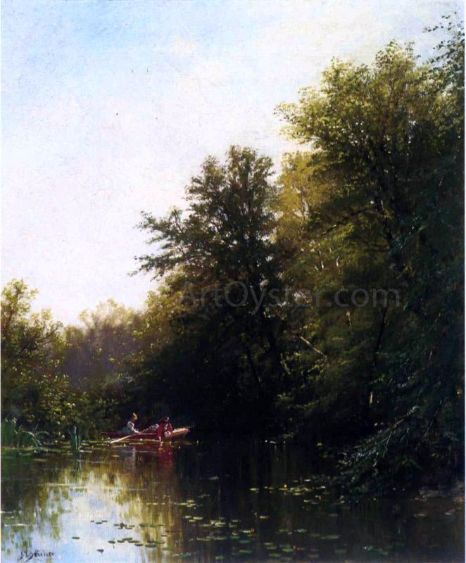 Alfred Thompson Bricher On the Mill Stream - Canvas Print