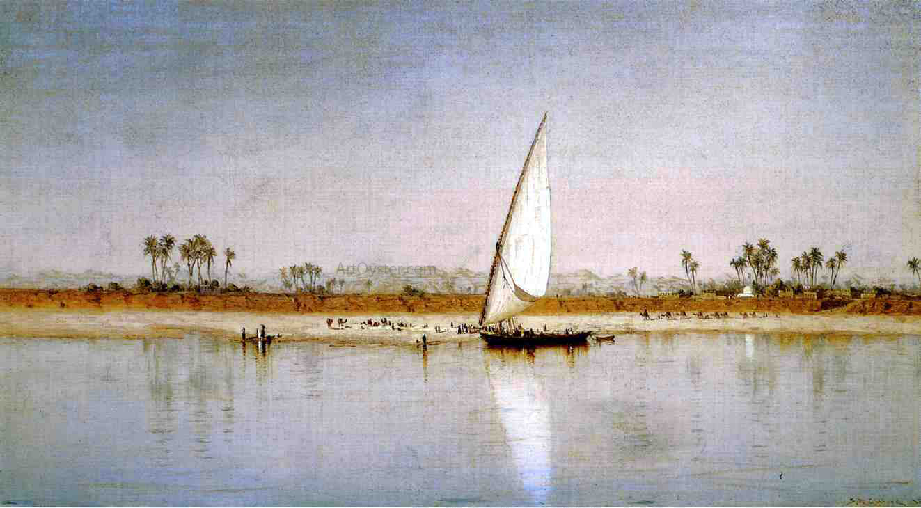 Sanford Robinson Gifford On the Nile - Canvas Print