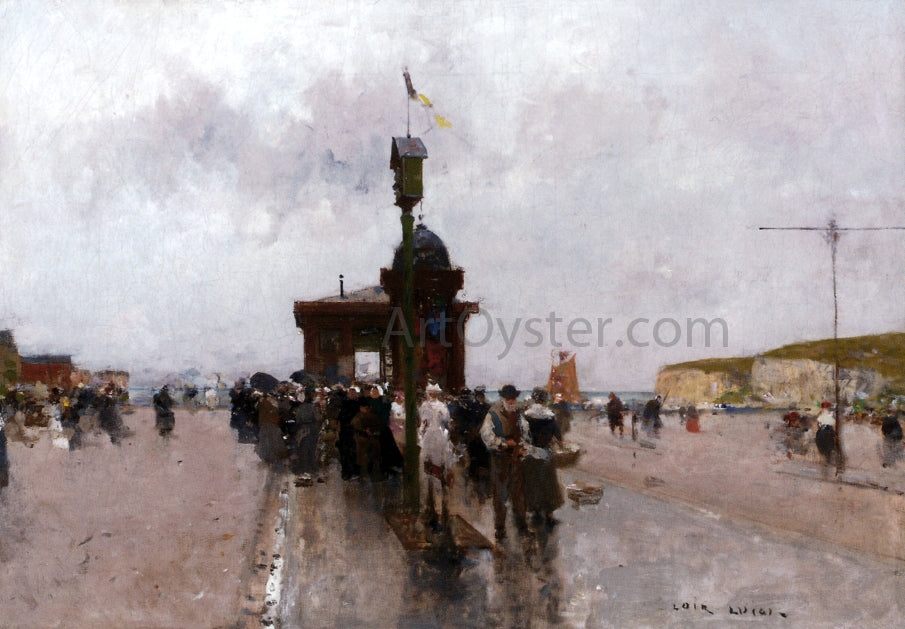 Luigi Loir On the Quai in Le Havre - Canvas Print