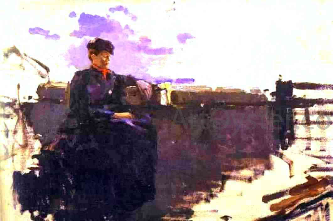 Constantin Alexeevich Korovin On the Road, Study - Canvas Print