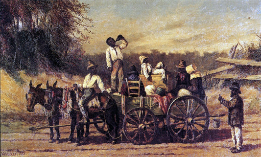 William Aiken Walker On the Road to Natchez - Canvas Print