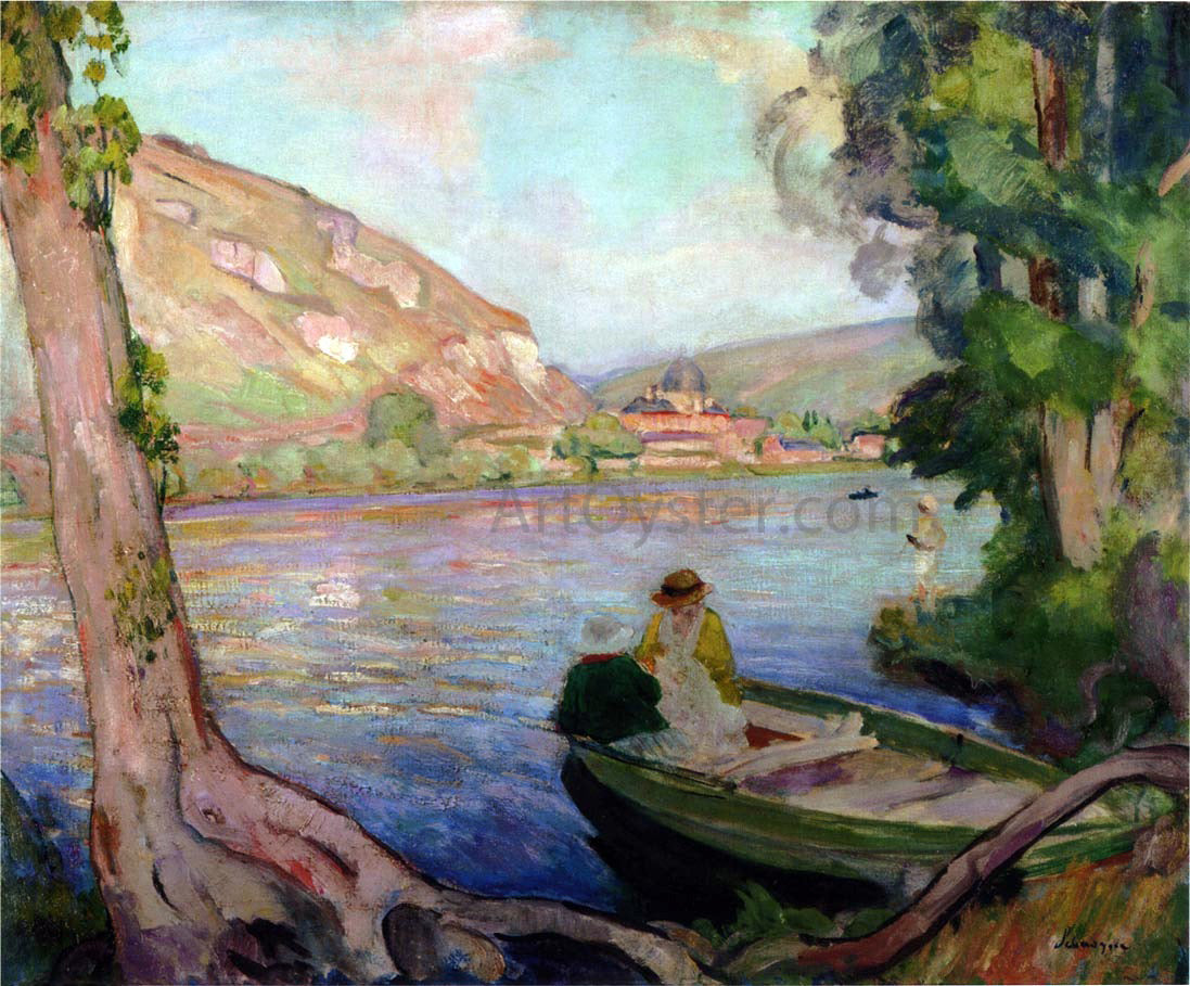 Henri Lebasque On the Seine at Andelys - Canvas Print