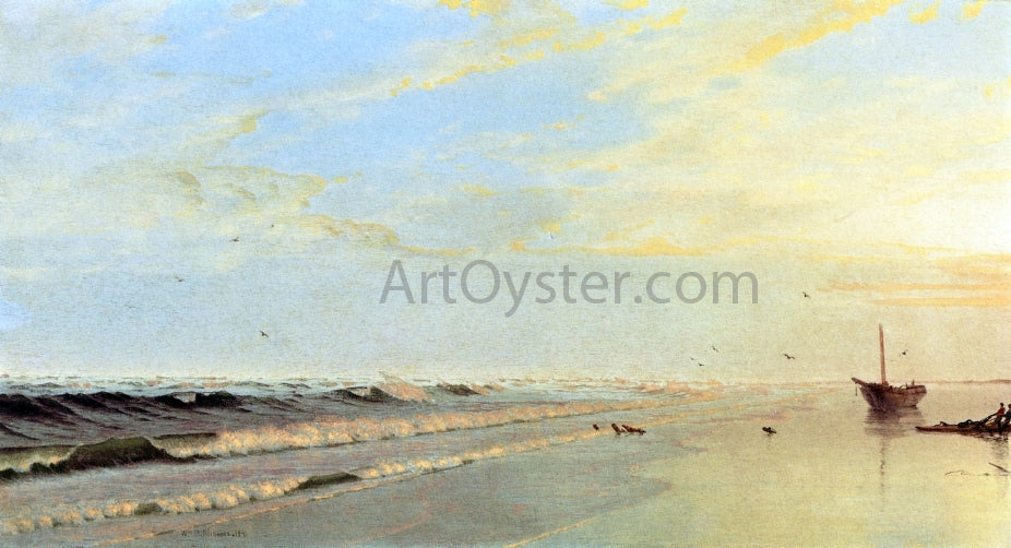 William Trost Richards On the Shore - Canvas Print