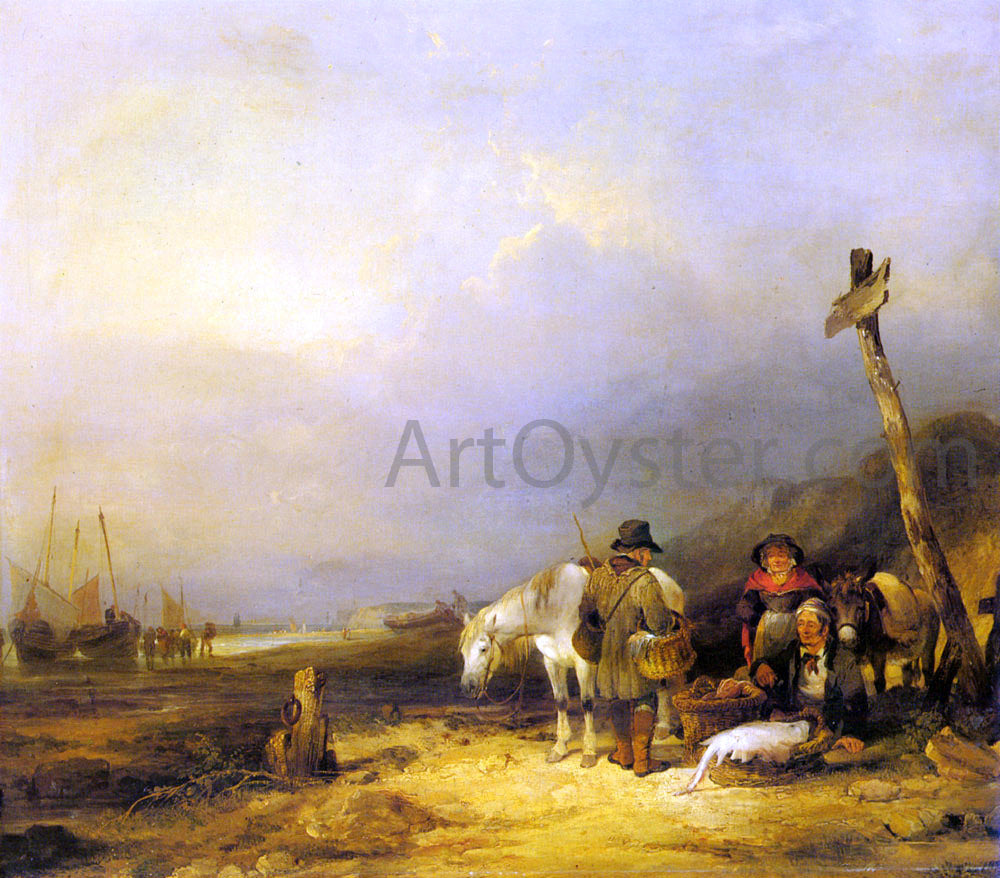 Senior William Shayer On The South Coast - Canvas Print