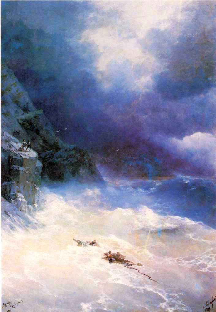 Ivan Constantinovich Aivazovsky On the Storm - Canvas Print