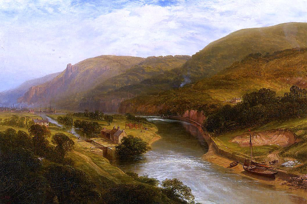 George Vicat Cole On the Tamar, Devon - Canvas Print