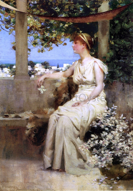 Francis Coates Jones On the Terrace - Canvas Print