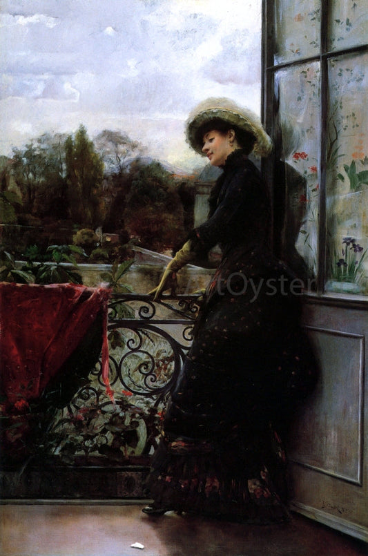 Julius LeBlanc Stewart On the Terrace - Canvas Print