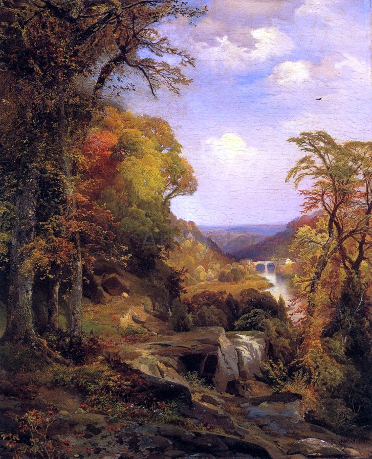 Thomas Moran On the Wissahickon near Chestnut Hill - Canvas Print
