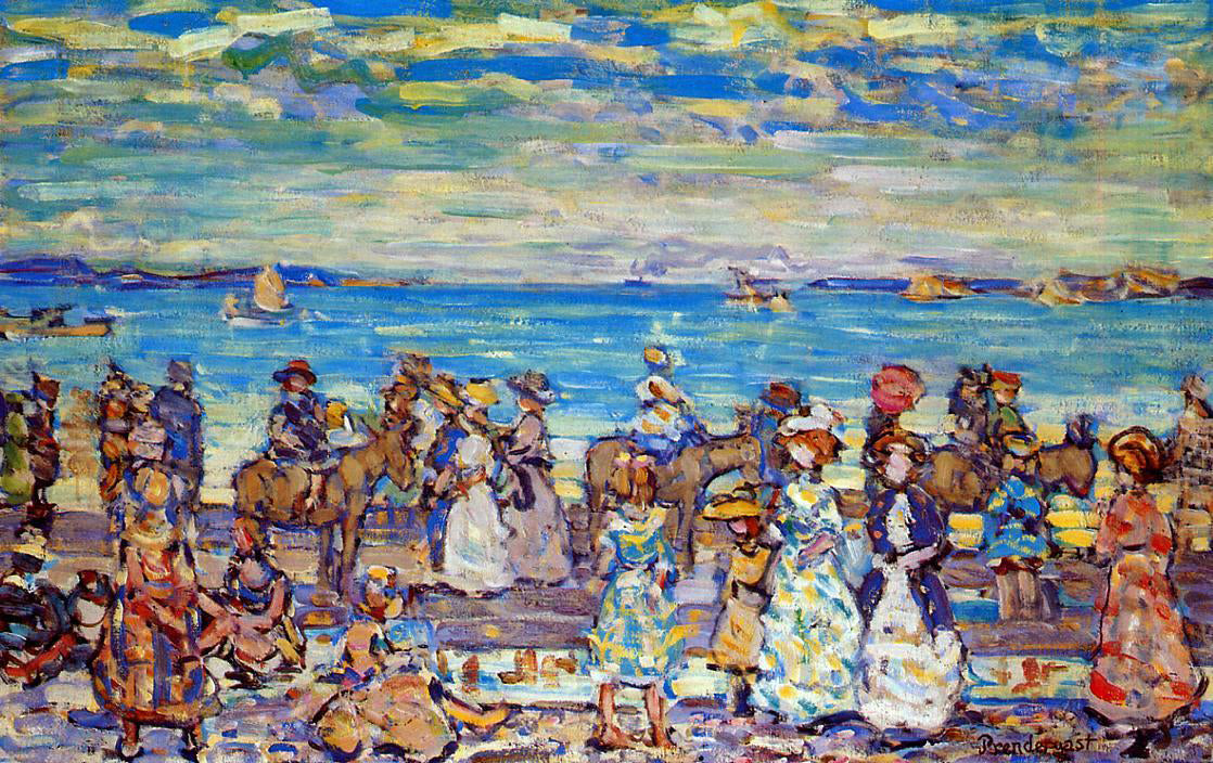 Maurice Prendergast Opal Sea - Canvas Print