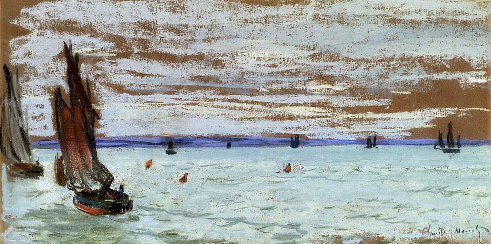Claude Oscar Monet Open Sea - Canvas Print