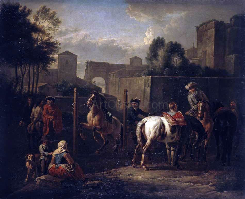 Pieter Van Bloemen Open-Air Manege - Canvas Print