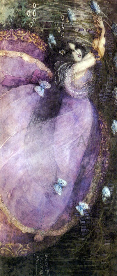 Frances E MacDonald Ophelia - Canvas Print