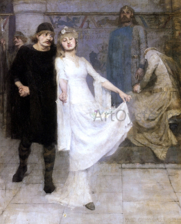 Maurice William Greiffenhagen Ophelia and Laertes - Canvas Print