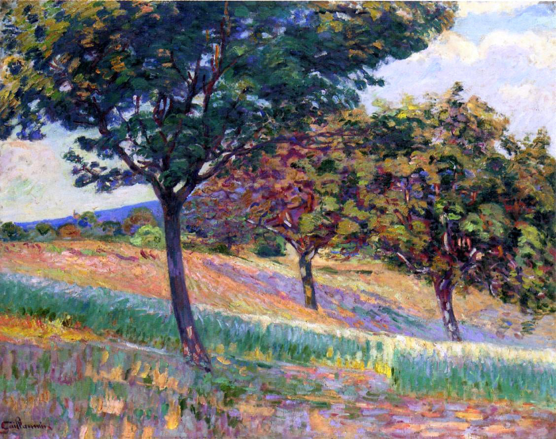 Armand Guillaumin Orchard at the Edge of the Woods in Saint-Cheron - Canvas Print