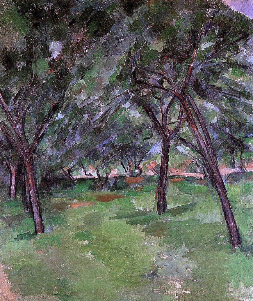 Paul Cezanne Orchard - Canvas Print
