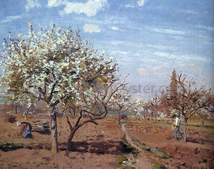 Camille Pissarro Orchard in Bloom at Louveciennes - Canvas Print