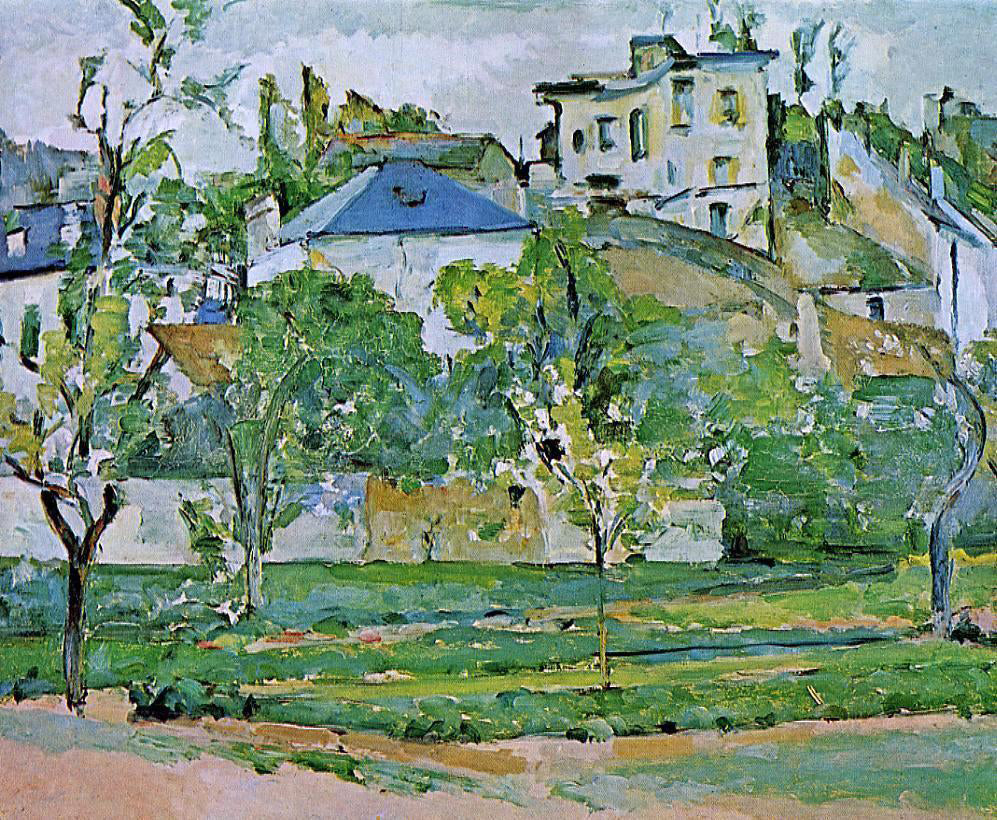 Paul Cezanne Orchard in Pontoise - Canvas Print