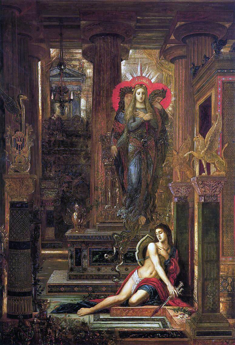 Gustave Moreau Oreste et les Erinyes - Canvas Print