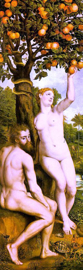 Michiel Van Coxcie Original Sin - Canvas Print