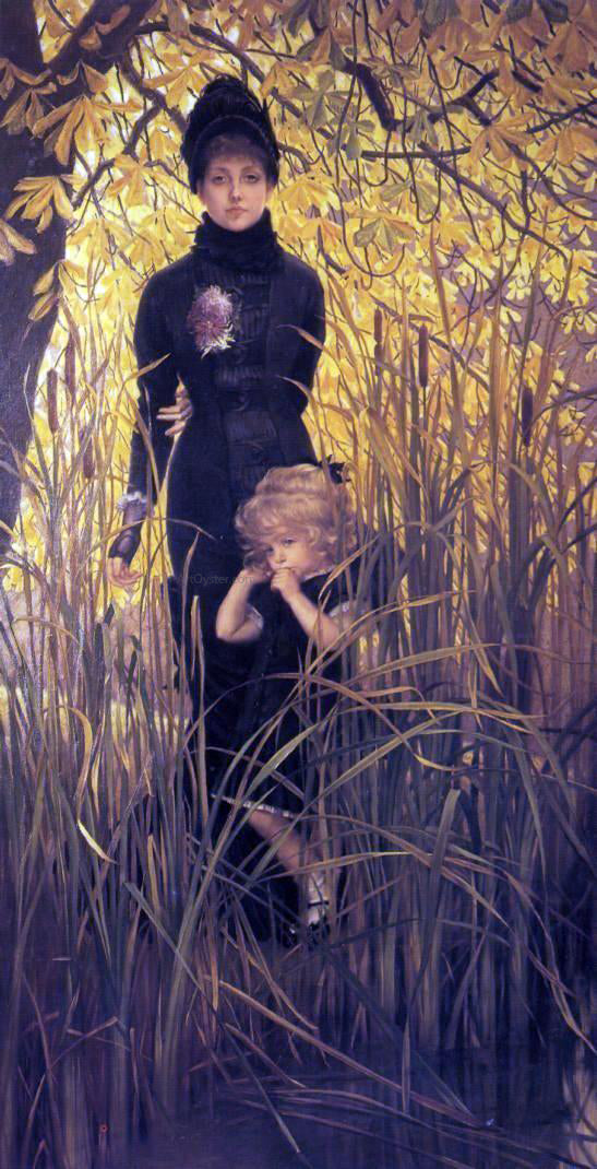 James Tissot Orphan - Canvas Print