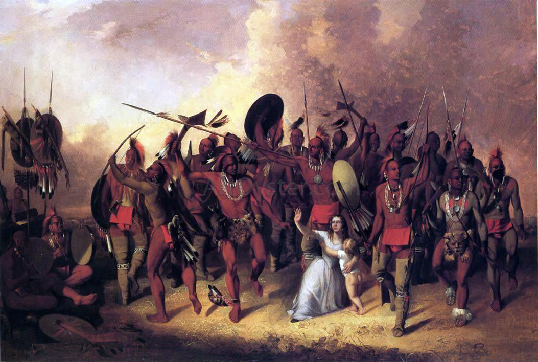 John Mix Stanley Osage Scalp Dance - Canvas Print