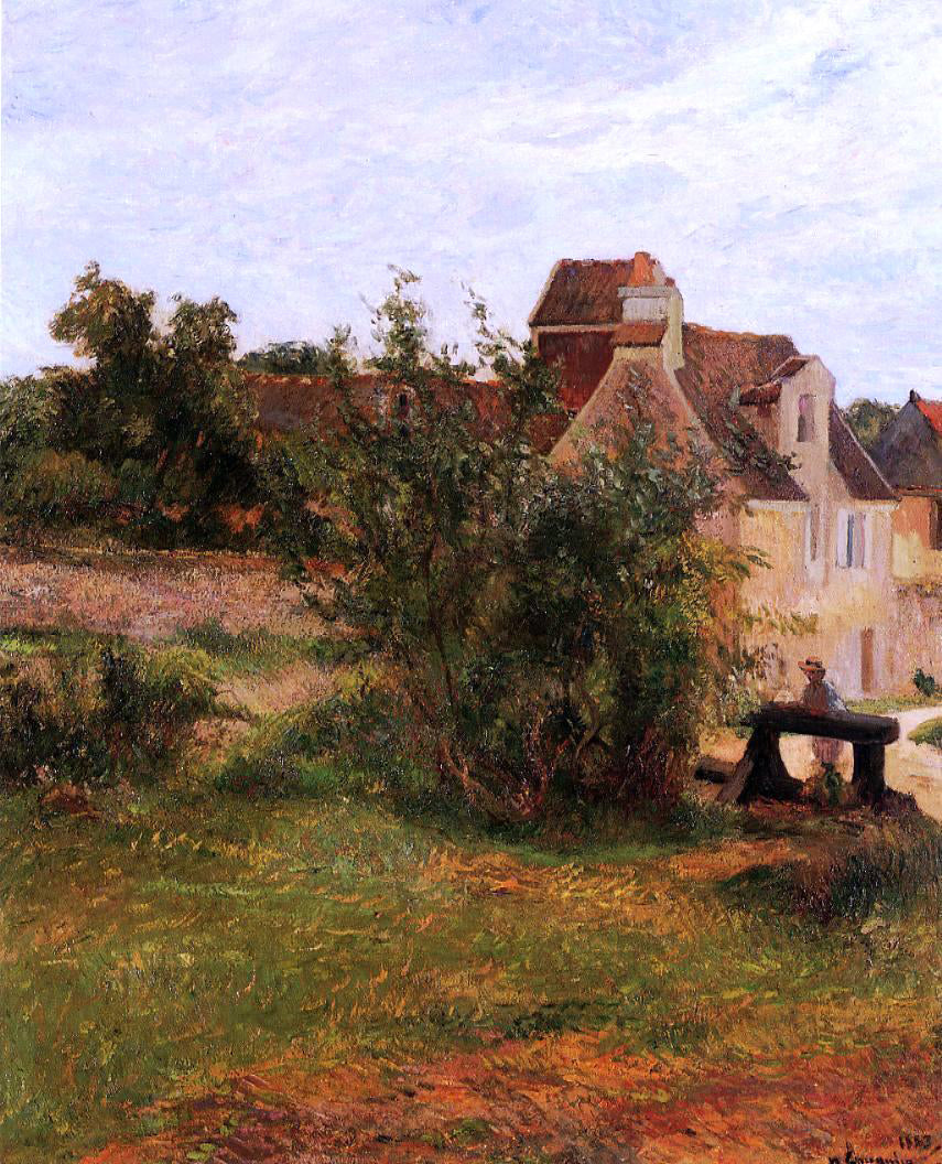 Paul Gauguin Osny, the Gate, Busagny Farm - Canvas Print