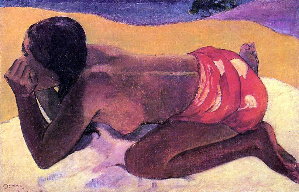 Paul Gauguin Otahi (also known as Alone) - Canvas Print