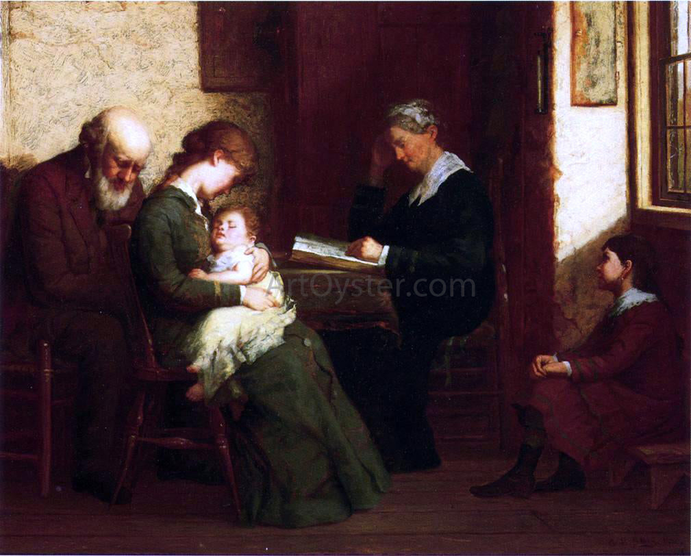George Henry Story Our Father Who Art in Heaven - Canvas Print