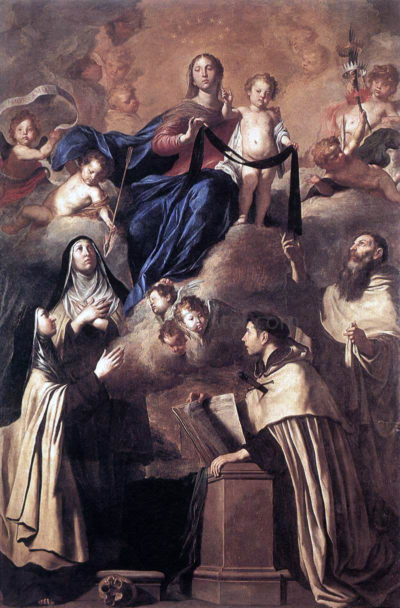 Pietro Novelli Our Lady of Mount Carmel - Canvas Print
